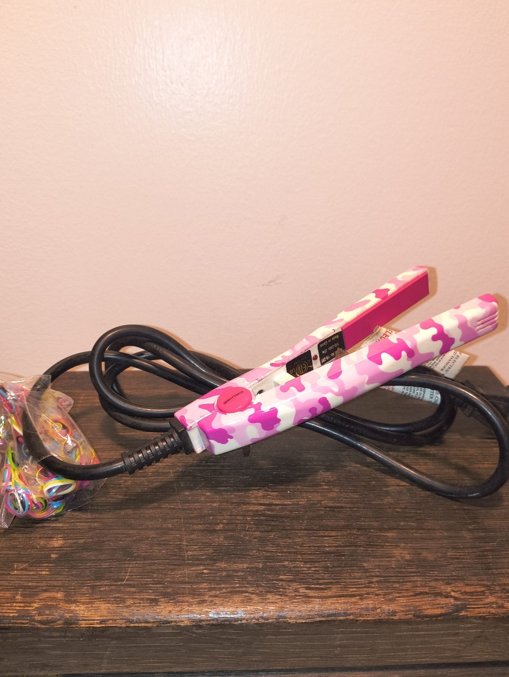 Travel Size CHI Pink Camo Straight Iron